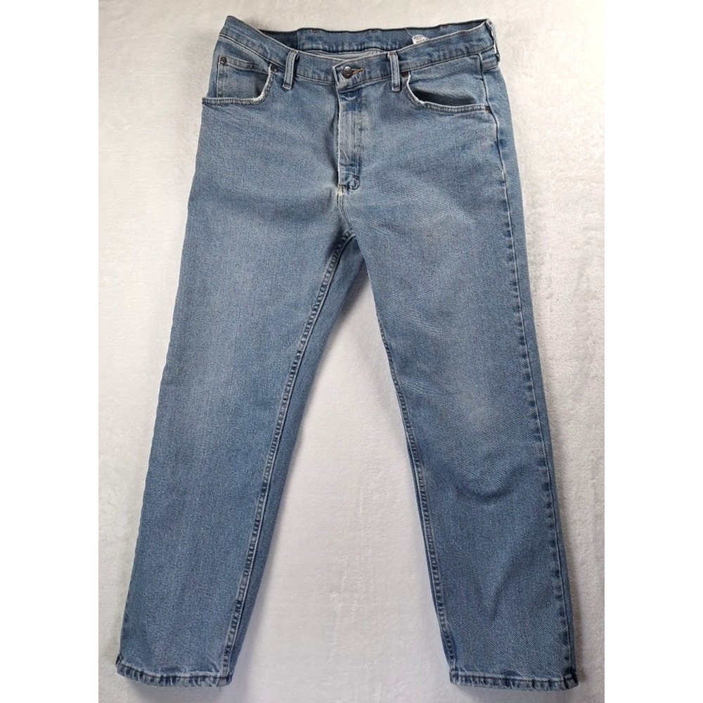 Wrangler Jeans Blue Light Wash Cowboy Denim Size 36x29
